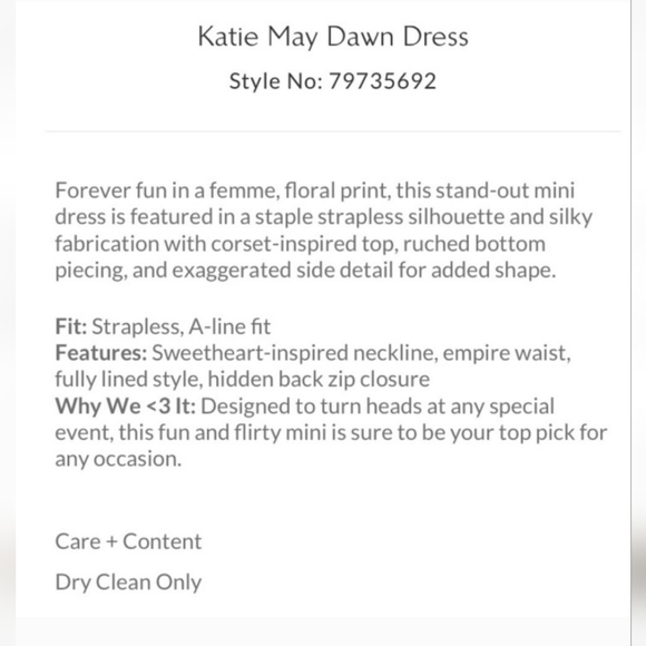 NWT FP X Katie May minidress - Picture 4 of 16